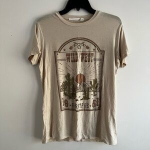 Altar'd State Wild West Cream Tee Shirt